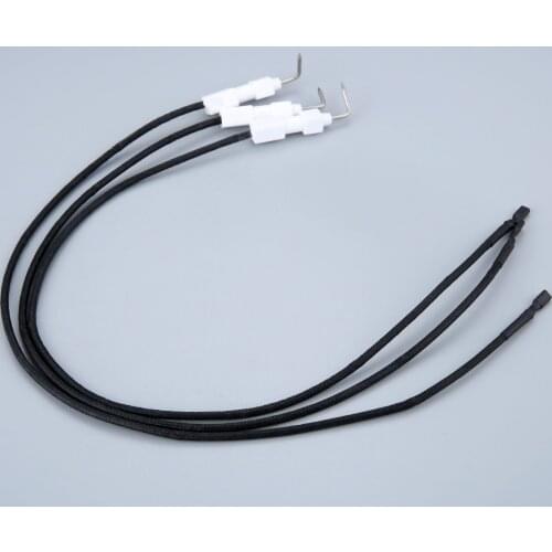 3PC Electrode Ignition Spark Plug Wire with Striker Ignition Sparker 400mm Length Gill Sparker Wire for Propane Gas Patio Heater