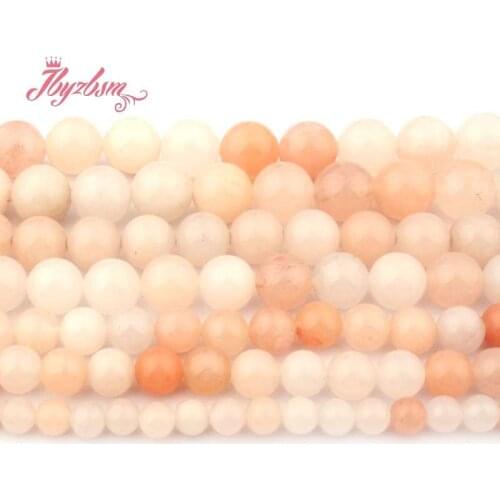 4,6,8,10,12mm Smooth Round Beads Pink Aventurine Stone Beads For DIY Bracelets Necklace Earring Jewelry Making 15" Free Shipping