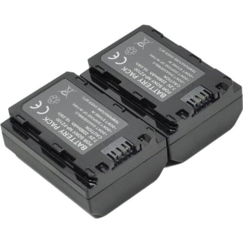 2Pcs/lot NP-FZ100 NPFZ100 FZ100 Battery Rechargeable Batteries for Sony Alpha a9 Alpha a7R III A7R MARK 3 Alpha a7 III A7 MARK 3