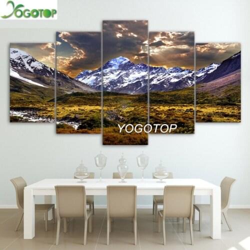 Diy Diamond Painting cross-stitch 5 Pieces Grassland Landscape 5D Full Drill Mosaic Diamant Embroidery Wall Art ML1291