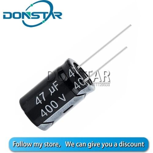 5PCS 400V 47UF Electrolytic capacitor 47UF 400V 16*25MM Aluminium electrolytic capacitor
