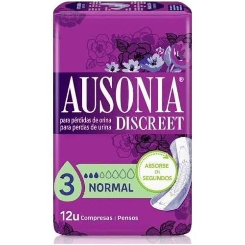 AUSONIA DISCREET TALLA 3 NORMAL (12 UDS.) PERDIDAS DE ORINA