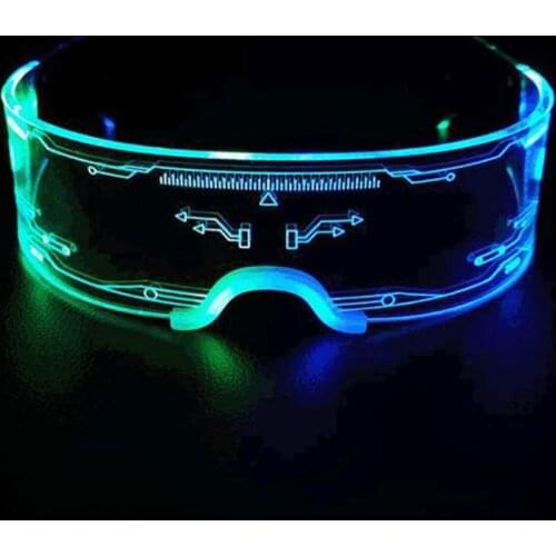 Colorful Luminous Glasses Led Light Up Visor Eyeglasses For Bar KTV Christmas Birthday Party New Year Decorations