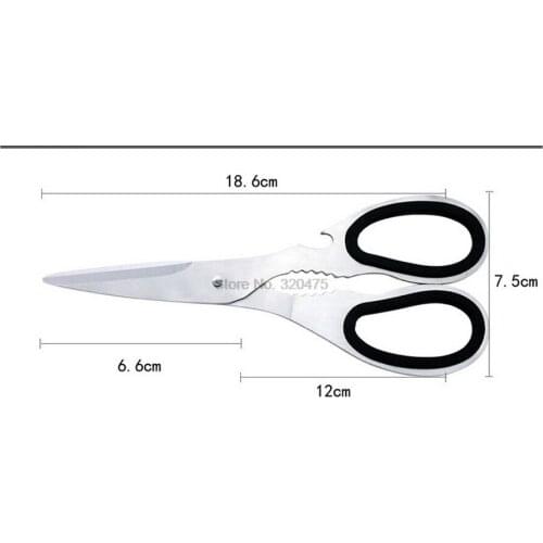 By dhl 50pcs multifunction Guaranteed 100% stainless steel Multi kitchen scissor