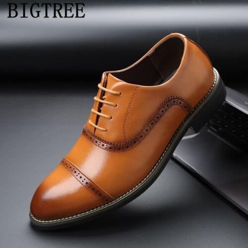 Designer Oxford Shoes For Men Wedding Brogue Shoes Men Classic Coiffeur Brogues Mens Italian Dress Shoes Sapato Social Masculino