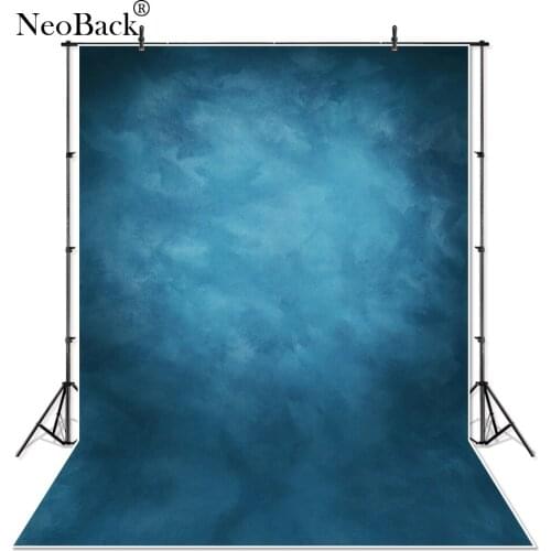 Nitree Blue Tone Old Master Professional Portrait Photography Background Misty Texture Wall Studio Photo Backdrops Banner