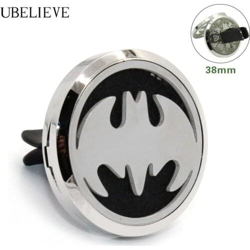 Bat Design Aromatherapy Diffuser Locket For Vent Clip Essential Oil Car Air Freshener Clip Magnet Perfume Car Locket