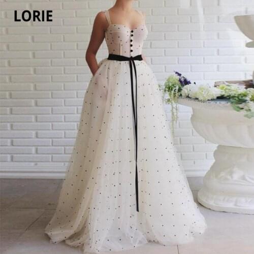 LORIE Elegant Prom Dress Fairy Sweetheart Dot Tulle s Floor Length Dresses for Women A-Line Evening Party Gown Celebrity