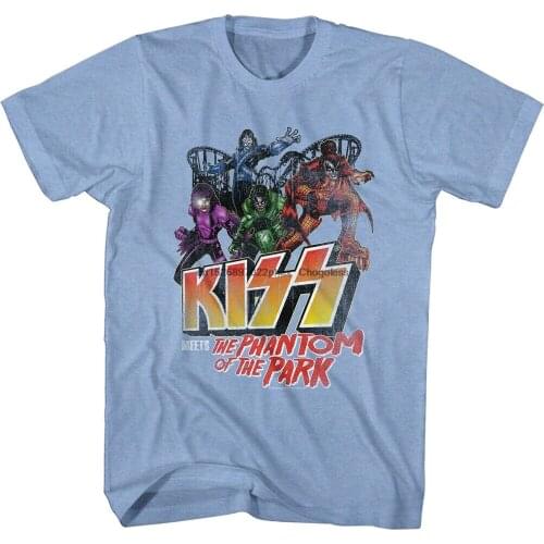 Kiss Meets The Phantom Of The Park Adult T Shirt Metal Music Band Merch
