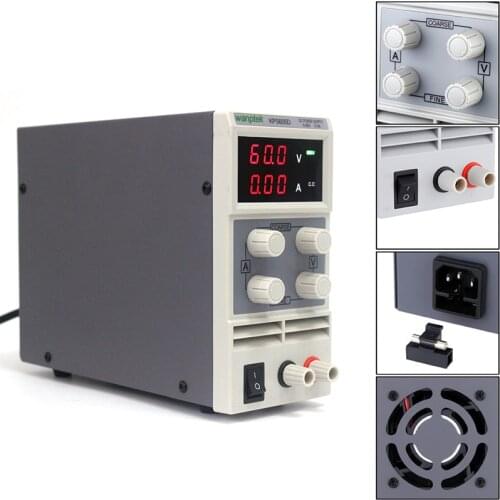 Mini Switching DC Power Supply KPS605D 60V 5A Single Channel Adjustable SMPS Digital 0.1V 0.01A DC Power Supply