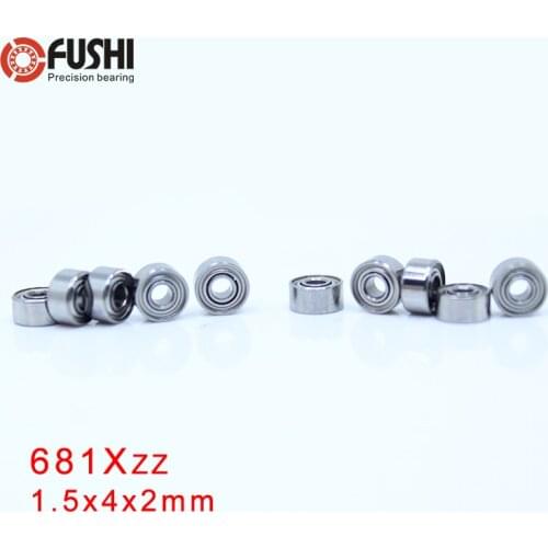 681XZZ ABEC-5 (100 PCS) L-415ZZ 1.5X4X2mm Miniature Ball Bearings W68/1.5ZZ
