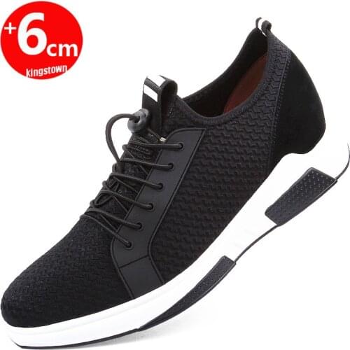 Men Sneakers Elevator Shoes Height Increase Shoes High Heels Heightening Shoes Hidden Wedge Shoes Tall Man Height Shoes