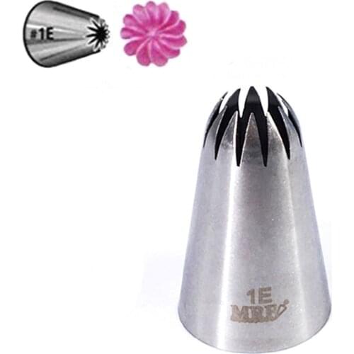 Wholesale 10 pcs/lot Drop Flower Tips 1E Decorating Nozzle Icing Tube Pastry Tips Fondant Cake Decorating Sugarcraft Tools