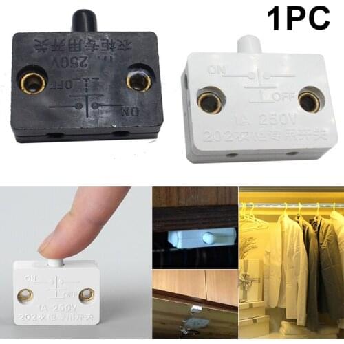 Automatic Reset Switch Wardrobe Light Switch Door Touch Switch Automatic Lighting for Table Wine Cabinet Cupboard Door Control