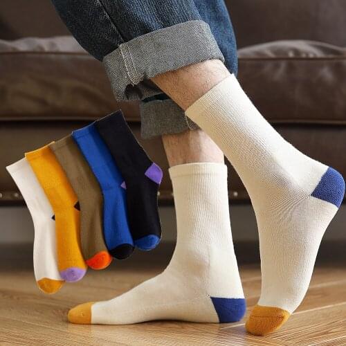 Salina Mens Socks Winter Spring New Year Style Short Tube Solid Color Pattern Thick Bottom Casual Sports Comfortable Fashion