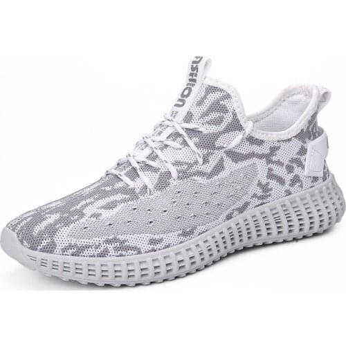 Shoes spring mesh casuales leisure hombre for shoes Breathable schoenen on masculino knitting mens mannen men solid Men casual