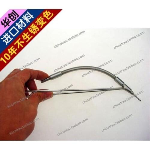 Orthopedic instrument stainless steel flexible drill bit with sleeve drill guide 2.5mm Medical soft drill pelvis reconstruction