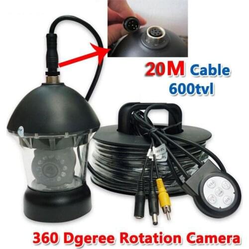 20m Cable 360 Degree Rotate Underwater Camera