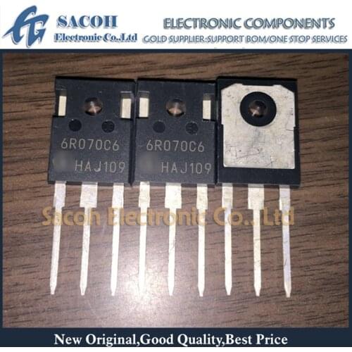 10Pcs IPW60R070C6 6R070C6 or IPW60R070P6 6R070P6 TO-247 53A 600V Metal Oxide Semiconductor Field Effect Transistor