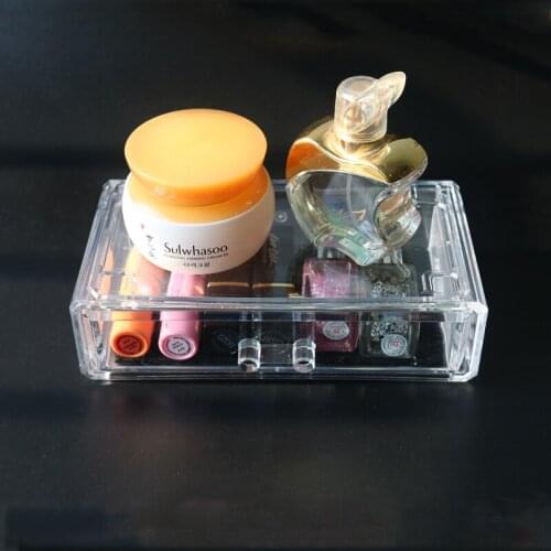 Clear Plastic Drawer Organizer Household Cosmetics Storage Box Lipstick Holder Makeup Organizer Cosmetic Makeup Tools Case