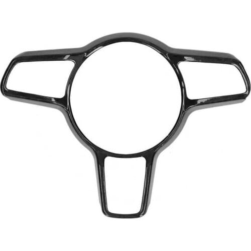 Steering Wheel Moulding Steering Wheel Trim Frame Forged Carbon Fiber Replacement for Paramela/Macan/Cayenne Without SC Module