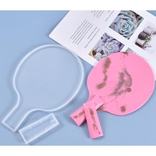Table Tennis Paddle Silicone Mold DIY Craft Resin Casting Molds Ping Pong Paddle Maker