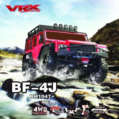 VRX Racing RH1047 BF-4J EBD 1/10 Scale 4WD Electric RC Crawler,40A brushed ESC/540 motor/ 2.4GHz/ 7.2V 1800mAh NI-MH Battery
