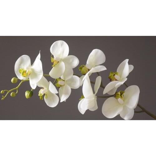 Top Grade 82cm Artificial Butterfly Orchid Flower For Home Decoration Silk Flower Branch Wedding Party Sample Room Decor