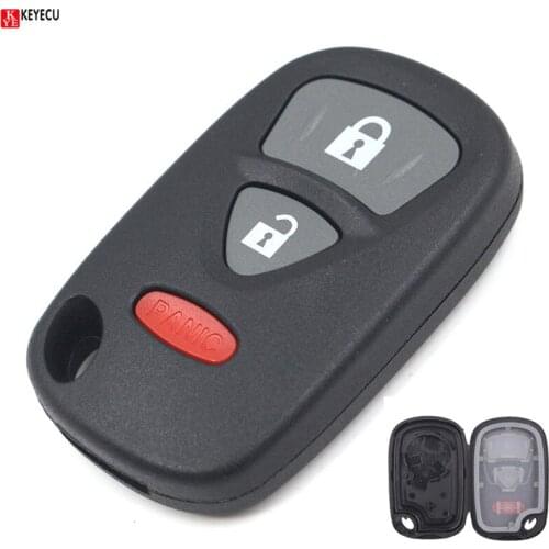 KEYECU 3pcs/lot Replacement Remote Key Shell Case Fob 2+1 Button for Suzuki Use for USA Grand Vitara SX4 XL-7(no battery holder)