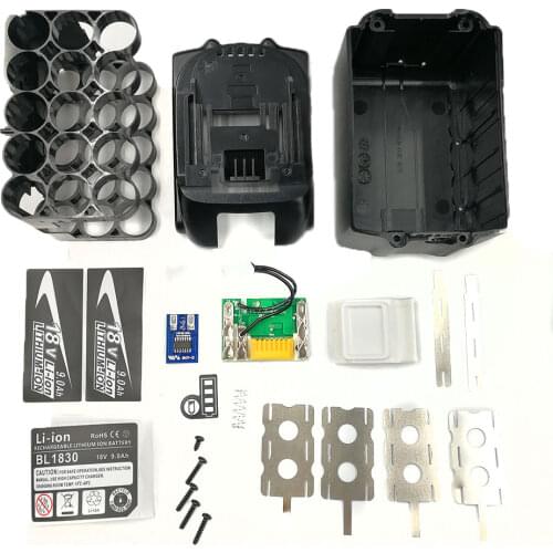 BL1890 Battery Case PCB Charging Protection Board Shell Box for MAKITA 18V BL1860 9.0Ah 6.0Ah LED Li-ion Indicator Home DIY