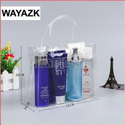 100pcs/lot) wholesale waterproof transparent clear shopper bags shopping
