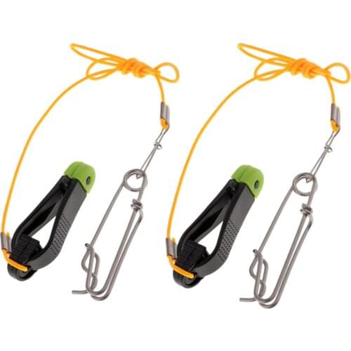 2pcs Power Grip Plus Downrigger Line Release Stacker Clips with 42cm Leader