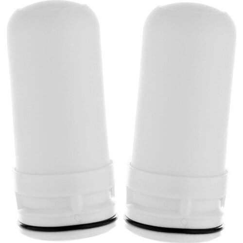 2x Ceramic Tap Water Filter Cartridge Washable for Home Kitchen 4.2x8.7cm