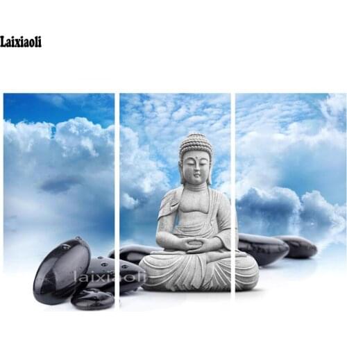 3pcs diy,Diamond Embroidery,buddha,zen,Life,5D,Diamond Painting buddha,Stitch Cross,3D,Diamond Mosaic,Decoration,Christmas,gift