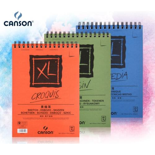 CANSON XL Drawing Book for Sketching Watercolor Pastel Sketchbooks School Drawing Paper Art Supplies for Artist 90-300g paper