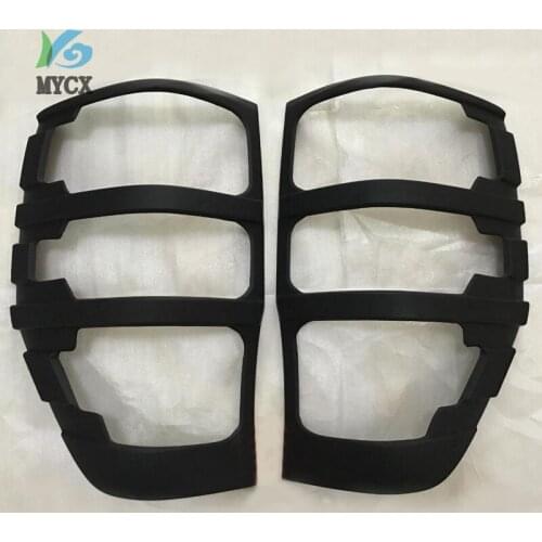 ABS Matte Black Tail Light Covers Trim For FORD RANGER 2012-2019 T6 T7 T8 Wildtrak