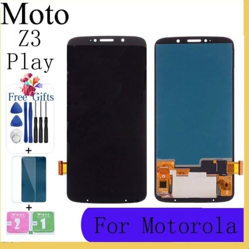 Z3 Play AMOLED For Motorola Z3 Play LCD Display XT1929 Display Touch Screen With Free tempered film and tools
