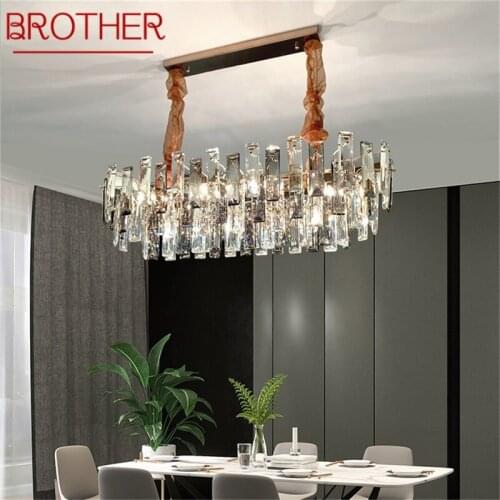 BROTHER Pendant Light Postmodern Luxury Round LED Lamp Fixture For Home Decoration Living Room