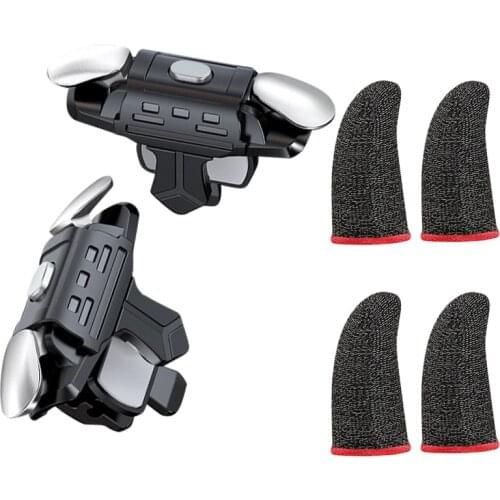 AS02 Handle Game Controller,Physical Keys Gaming Finger Sets for PUBG Joystick Metal Mobile Game Artifact