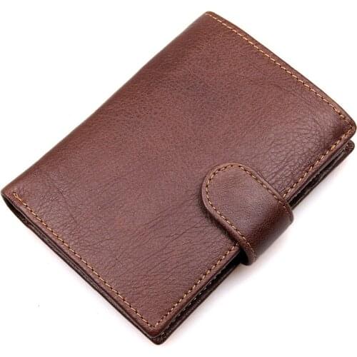J.M.D Miltifunction RFID Blocking Wallet Genuine Leather Card Case Bifold Wallets R-8129C