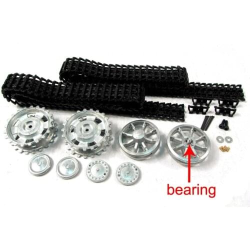 Mato 1/16 Heng Long Panzer III, Panzer III H, Stug III RC Tank Metal Tracks Sprockets Idler Wheels MT010 TH00698-SMT4