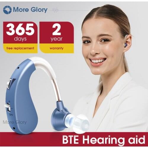 Rechargeable Hearing Aids Digital Hearing Amplifier for Moderate Hearing Loss Deafness Hearing Aid for Elderly VHP-1204B