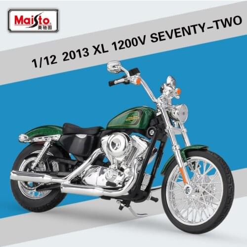 1:12 2013 XL 1200V Seventy-Two Maisto Model Car Metal Diecast Model Sport Race Motorcycle Model Motorbike For Collectible