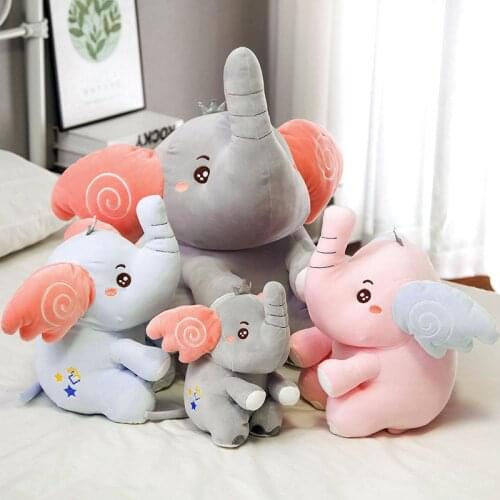 Soft Cute Elephant Plush Toy Doll Ragdoll for Kids Childrens Room Decoration Baby Stuffed Toy