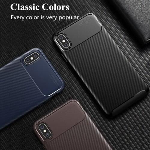 For iPhone X XS Case IphoneXR Soft Carbon Fiber Silicone TPU Skin Phone Case for iPhone XR XS Max Soft Silicon Cover for iPhoneX