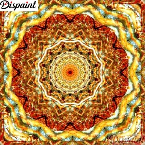 Dispaint Full Square/Round Drill 5D DIY Diamond Painting "Mandala scenery" Embroidery Cross Stitch 3D Home Decor Gift A11371
