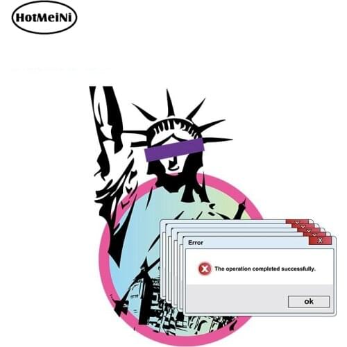 HotMeiNi 13cm x 13cm Statue of Liberty Car Whole Body Motorcycle Decoration Waterproof Decals Auto Car Stickers Vinyl Car Wrap