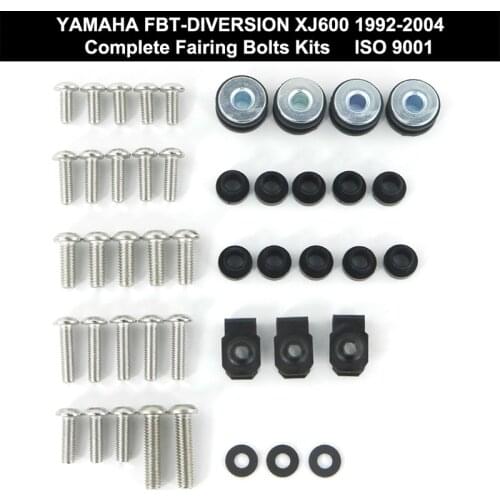 Fit For Yamaha DIVERSION XJ600 1992-2004 Motorcycle Complete Full Fairing Bolts Kit Nuts Screws Kit Stainless Steel