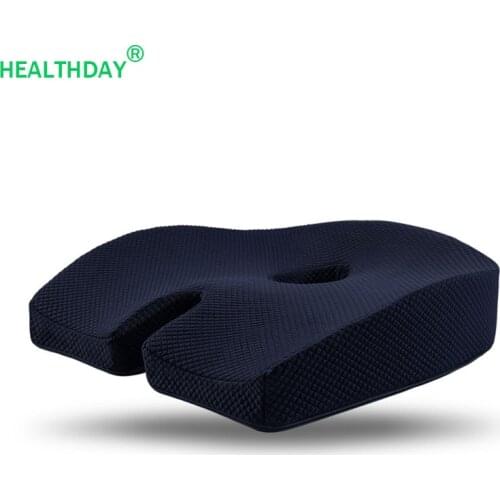 Hip Cushion Seat Pad for Tailbone Pain Memory Foam Hollow Design Non-slip Caudal Vertebra Acne Cushion Anti-Decubitus 1 Piece
