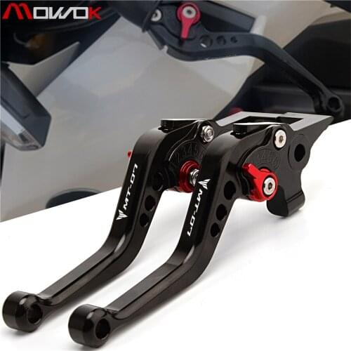 With logo MT-07 Motorcycle accessories parts CNC brake clutch levers set For Yamaha MT 07 mt07 2014-2018 2015 2016 2017